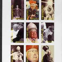 Angola 2000 Cardinal John O'Connor imperf sheetlet containing set of 9 values unmounted mint. Note this item is privately produced and is offered purely on its thematic appeal