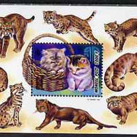 Mongolia 1998 Domestic Cats perf m/sheet unmounted mint SG MS 2666