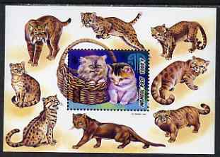 Mongolia 1998 Domestic Cats perf m/sheet unmounted mint SG MS 2666