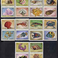 Fujeira 1972 Marine Life set of 20 unmounted mint (Mi 1019-38A)