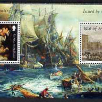 Gibraltar & Isle of Man 2005 Joint Issue Bicentenary of Battle of Trafalgar perf sheetlet unmounted mint, SG MS 1145