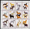Tatarstan Republic 2001 Dogs perf sheetlet containing complete set of 12 values, unmounted mint