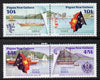 Papua New Guinea 1984 Protectorate Proclamation set of 4 (2 se-tenant pairs) unmounted mint SG 487-90*