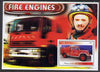 Somalia 2002 Fire Engines #1 perf s/sheet unmounted mint (Image shows Col Evegeny Chernyshov, Chief of Moscow City Fire Department, recently awarded National Hero Star)