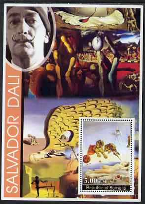 Somalia 2002 Modern Art (Salvador Dali) perf s/sheet unmounted mint