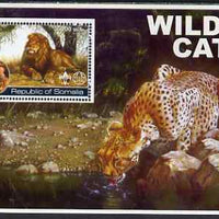 Somalia 2002 Wild Cats #02 perf s/sheet (also showing Baden Powell and Scout & Guide Logos) unmounted mint