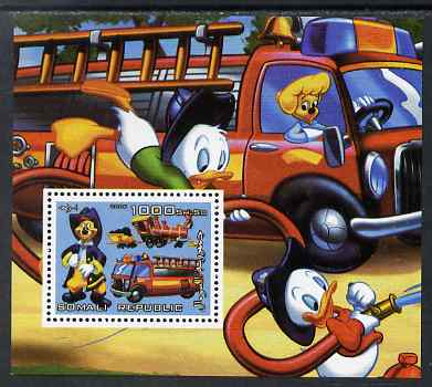 Somalia 2006 Disney - Fire Service perf m/sheet unmounted mint. Note this item is privately produced and is offered purely on its thematic appeal