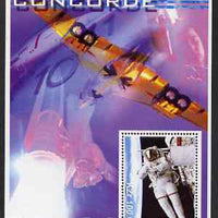Angola 2002 Concorde & Space perf s/sheet #01 unmounted mint. Note this item is privately produced and is offered purely on its thematic appeal