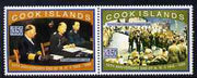 Cook Islands 1995 50th Anniversary of the End of WW2 perf set of 2 unmounted mint, SG 1379-80