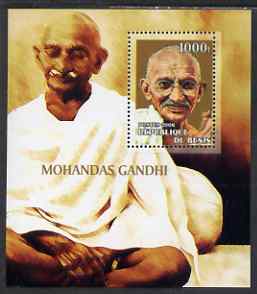 Benin 2006 Mahatma Gandhi #1 perf m/sheet unmounted mint. Note this item is privately produced and is offered purely on its thematic appeal