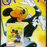 Benin 2004 75th Birthday of Mickey Mouse - Baseball & Music perf m/sheet unmounted mint