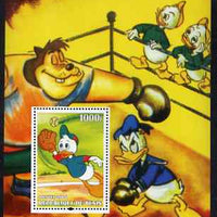 Benin 2004 75th Birthday of Mickey Mouse - Baseball & Boxing perf m/sheet unmounted mint