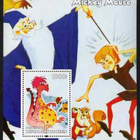 Benin 2004 75th Birthday of Mickey Mouse - Dinosaur perf m/sheet unmounted mint