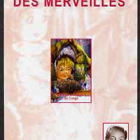 Congo 2000 Alice in Wonderland imperf s/sheet #04 (with Walt Disney in corner) unmounted mint. Note this item is privately produced and is offered purely on its thematic appeal