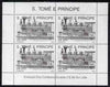 St Thomas & Prince Islands 1992 Steam Locos perf sheetlet containing 4 x 200 Db values unmounted mint