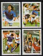 St Thomas & Prince Islands 1990 Football World Cup perf set of 4 unmounted mint. Note this item is privately produced and is offered purely on its thematic appeal