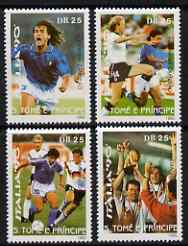 St Thomas & Prince Islands 1990 Football World Cup perf set of 4 unmounted mint. Note this item is privately produced and is offered purely on its thematic appeal