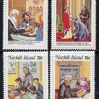 Norfolk Island 1984 Rev George Hunn Nobbs set of 4 unmounted mint, SG 352-55