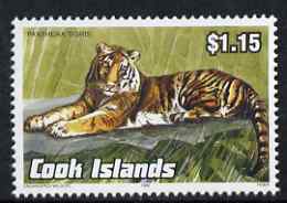 Cook Islands 1992 Endangered Species - Tiger $1.15 perf unmounted mint, SG 1279