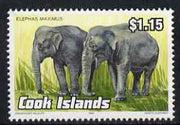 Cook Islands 1992 Endangered Species - Indian Elephant $1.15 perf unmounted mint, SG 1280