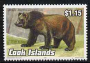 Cook Islands 1992 Endangered Species - Brown Bear $1.15 perf unmounted mint, SG 1281