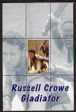 Angola 2000 Russell Crowe - Gladiator perf s/sheet #1 unmounted mint. Note this item is privately produced and is offered purely on its thematic appeal