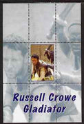 Angola 2000 Russell Crowe - Gladiator perf s/sheet #1 unmounted mint. Note this item is privately produced and is offered purely on its thematic appeal