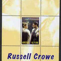 Angola 2000 Russell Crowe - Gladiator perf s/sheet #2 unmounted mint. Note this item is privately produced and is offered purely on its thematic appeal