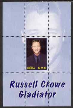Angola 2000 Russell Crowe - Gladiator perf s/sheet #3 unmounted mint. Note this item is privately produced and is offered purely on its thematic appeal