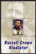 Angola 2000 Russell Crowe - Gladiator perf s/sheet #4 unmounted mint. Note this item is privately produced and is offered purely on its thematic appeal