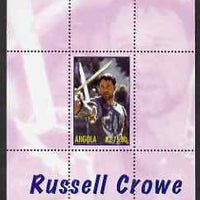 Angola 2000 Russell Crowe - Gladiator perf s/sheet #6 unmounted mint. Note this item is privately produced and is offered purely on its thematic appeal