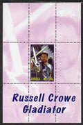 Angola 2000 Russell Crowe - Gladiator perf s/sheet #6 unmounted mint. Note this item is privately produced and is offered purely on its thematic appeal
