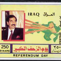 Iraq 1997 2nd Anniversary of Referendum imperf m/sheet unmounted mint, SG MS 2025