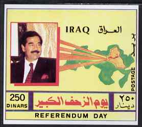 Iraq 1997 2nd Anniversary of Referendum imperf m/sheet unmounted mint, SG MS 2025