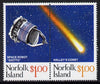 Norfolk Island 1986 Halley's Comet se-tenant set of 2 unmounted mint, SG 383a