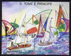 St Thomas & Prince Islands 1989 Barcelona '92 50Db m/sheet (Sailing) unmounted mint