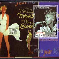 Turkmenistan 2001 Icons of the 20th Century - Marilyn Monroe perf s/sheet #1 unmounted mint