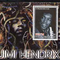 Turkmenistan 2001 Icons of the 20th Century - Jimi Hendrixperf s/sheet unmounted mint