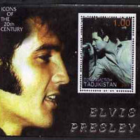 Tadjikistan 2001 Icons of the 20th Century - Elvis Presley perf s/sheet #3 unmounted mint