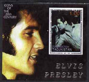 Tadjikistan 2001 Icons of the 20th Century - Elvis Presley perf s/sheet #3 unmounted mint