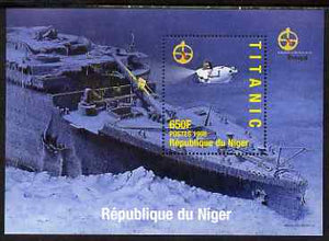 Niger Republic 1998 Titanic perf m/sheet #3 unmounted mint. Note this item is privately produced and is offered purely on its thematic appeal with Portugal '98 imprint