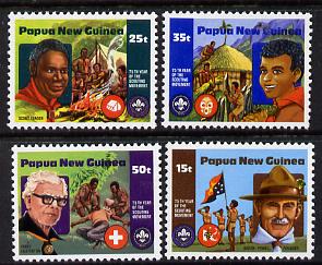 Papua New Guinea 1982 Scouts 50th Anniversary set of 4, SG 426-29 unmounted mint