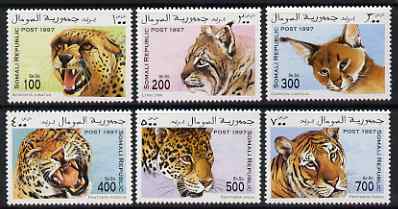 Somalia 1997 Big Cats perf set of 6 unmounted mint. Note this item is privately produced and is offered purely on its thematic appeal