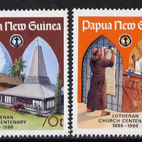 Papua New Guinea 1986 Lutheran Church set of 2 unmounted mint, SG 529-30