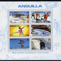 Anguilla 1980 Lake Placid Winter Olympics m/sheet (SG MS 395) unmounted mint