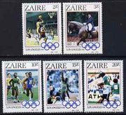 Zaire 1984 Los Angeles Olympic Games perf set of 5 unmounted mint SG 1195-9