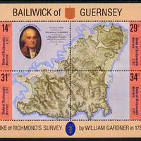 Guernsey 1987 Bicentenary of Survey of Guernsey perf m/sheet unmounted mint, SG MS 393