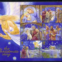 Guernsey 2002 Christmas - The Nativity perf m/sheet unmounted mint, SG MS 978