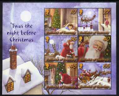 Guernsey 2003 Christmas - Twas the Night Before Christmas perf m/sheet unmounted mint, SG MS 1015