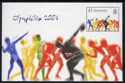 Guernsey 2004 Athens Olympic Games perf m/sheet unmounted mint, SG MS 1049